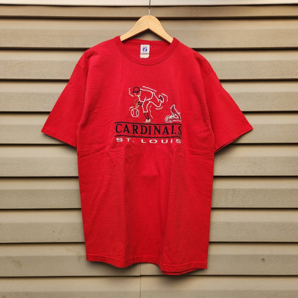Vintage 90's Cardinals St. Louis Embroidered Football Mens Tee